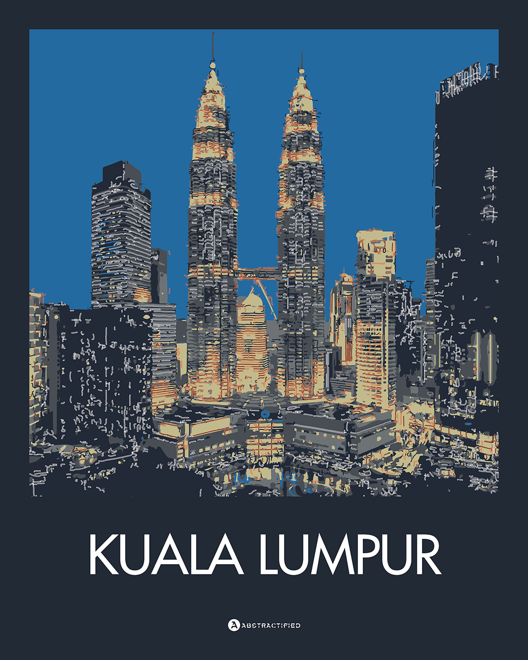 Abstractified Kuala Lumpur