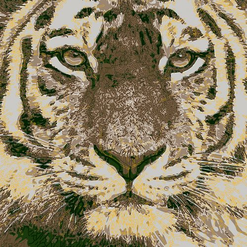 Abstractified Tiger